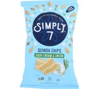 Simply 7 – Chips Quinoa Sour Cream & Onion – Case Of 8-3.5 Oz