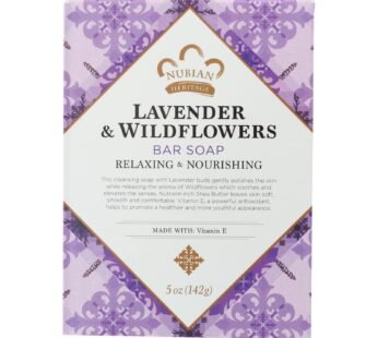 Nubian Heritage Bar Soap Lavender And Wildflowers – 5 Oz