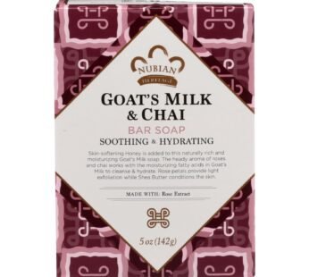 Nubian Heritage Bar Soap Goat’s Milk And Chai – 5 Oz