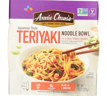 Annie Chun’s Teriyaki Noodle Bowl – Case Of 6 – 7.8 Oz.