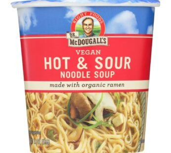 Dr. Mcdougall’s Vegan Hot And Sour Noodle Soup Big Cup – Case Of 6 – 1.9 Oz.