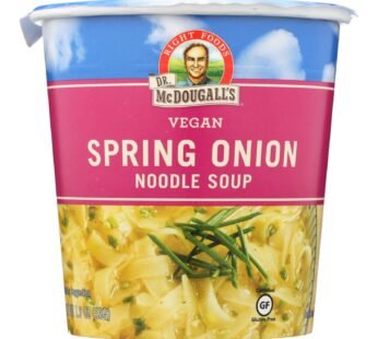 Dr. Mcdougall’s Vegan Spring Onion Noodle Soup Big Cup – Case Of 6 – 1.9 Oz.