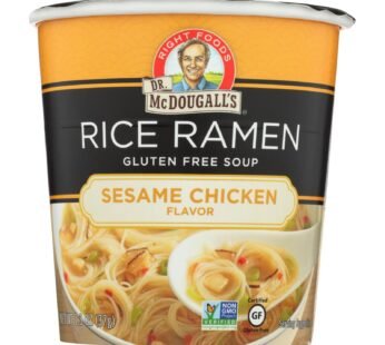 Dr. Mcdougall’s Rice Noddle Asian Soup – Sesame Chicken – Case Of 6 – 1.3 Oz.