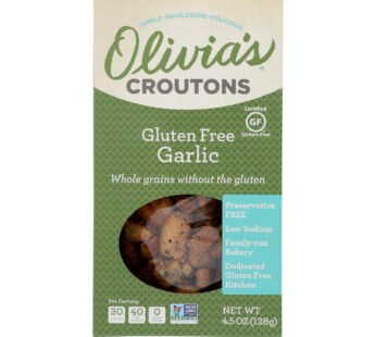 Olivia’s – Croutons Garlic Gluten Free – Case Of 6 – 4.5 Oz