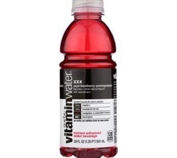 Glaceau Vitamin Water Xxx, Acai-blueberry-pomegranate – Case Of 12 – 20 Fz