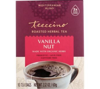 Teeccino Herbal Coffee Vanilla Nut – 10 Tea Bags – Case Of 6