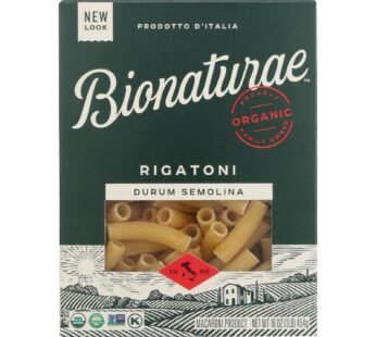 Bionaturae Pasta – Organic Durum Semolina Rigatoni – Case Of 12 – 16 Oz.