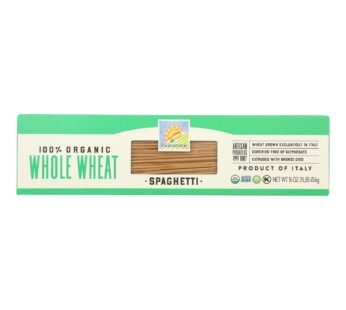 Bionaturae Pasta – Organic – 100 Percent Whole Wheat – Spaghetti – 16 Oz – Case Of 12