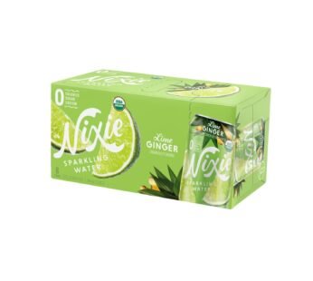 Nixie Sparkling Water – Sparkling Water Lime Ginger – Case of 3 – 8/12 FZ