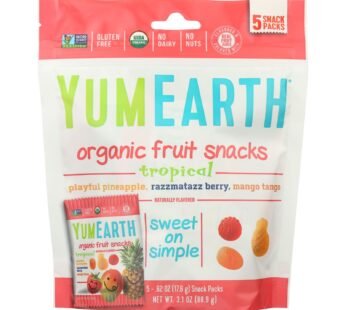 Yumearth Organics Organic – Raspberry – Pineapple – Mango – Case Of 12 – 3.1 Oz.