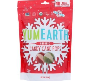 Yumearth Organics – Organic Pops – Candy Cane – Cs Of 18-8.50 Oz