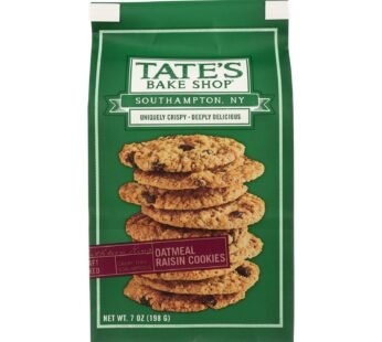 Tate’s Bake Shop Oatmeal Raisin Cookies – Case Of 12 – 7 Oz