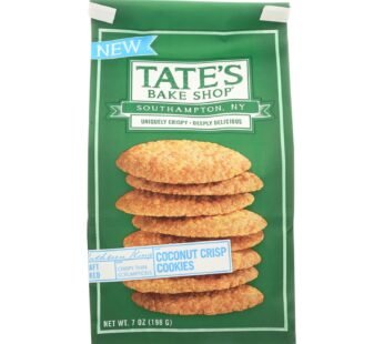 Tate’s Bake Shop Coconut Crisp Cookies – Case Of 12 – 7 Oz