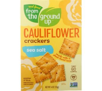 From The Ground Up – Cauliflower Crackers – Original – Case Of 6 – 4 Oz.