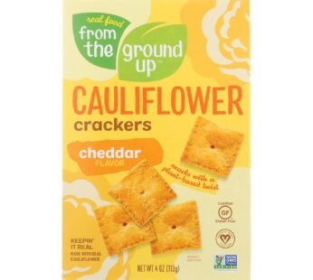 From The Ground Up – Cauliflower Crackers – Cheddar – Case Of 6 – 4 Oz.