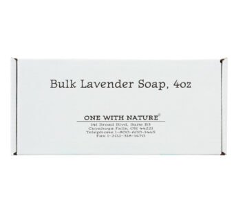 One With Nature Bar Soap – Lavender – Case of 24 – 4 oz.