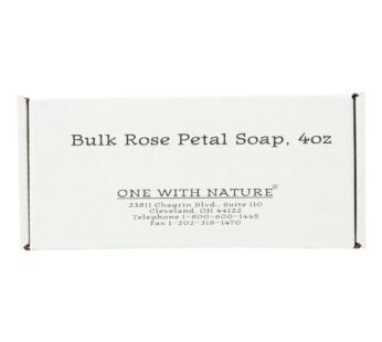 One With Nature Bar Soap – Rose – Case of 24 – 4 oz.