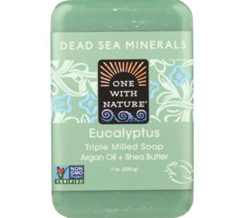 One With Nature Triple Milled Soap Bar – Eucalyptus – 7 Oz