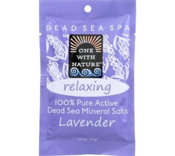 One With Nature Relaxing Lavender Dead Sea Mineral – Salt Bath – Case Of 6 – 2.5 Oz.