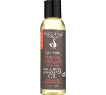 Soothing Touch Bath Body And Massage Oil – Ayurveda – Tuscan Bouqet – Rest And Relax – 4 Oz