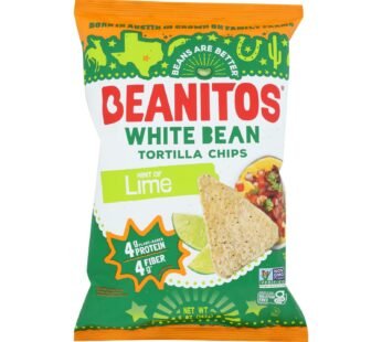 Beanitos – White Bean Chips – Hint Of Lime – Case Of 6 – 5 Oz.