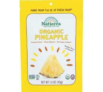 Natierra Freeze Dried – Pineapples – Case Of 12 – 1.5 Oz.