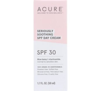 Acure – Spf 30 Day Cream – Seriously Soothing – 1.7 Fl Oz.