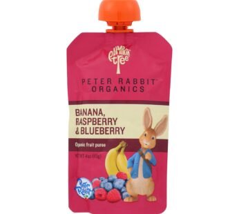 Peter Rabbit Organics Fruit Snacks – Raspberry Banana And Blueberry – Case Of 10 – 4 Oz.