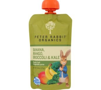 Peter Rabbit Organics Veggie Snacks – Kale Broccoli And Mango With Banana – Case Of 10 – 4.4 Oz.