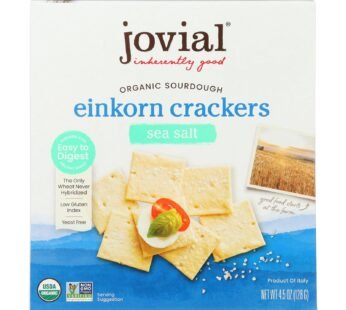 Jovial – Sourdough Einkorn Crackers – Sea Salt – Case Of 10 – 4.5 Oz.