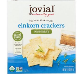 Jovial – Sourdough Einkorn Crackers – Rosemary – Case Of 10 – 4.5 Oz.