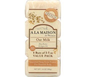 A La Maison – Bar Soap – Oat Milk – Value 4 Pack