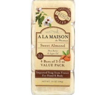 A La Maison – Bar Soap – Sweet Almond – 4/3.5 Oz