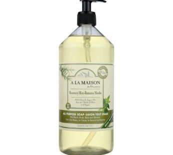 A La Maison – Liquid Hand Soap – Rosemary Mint – 33.8 Fl Oz.