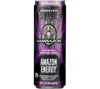 Sambazon Organic Amazon Energy Drink – Jungle Love – Case Of 12 – 12 Fl Oz