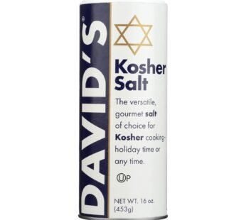 David’s Kosher Salt – Case Of 12 – 16 Oz