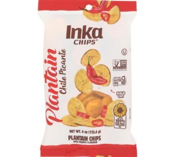 Inka Crops – Plantain Chips – Chile Picante – Case Of 12 – 4 Oz.