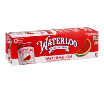 Waterloo’s Watermelon Sparkling Water – Case of 2 – 12/12 FZ