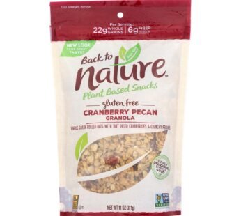 Back To Nature Cranberry Pecan Granola – Whole Grain Rolled Oats With Tart Cranberries And Crunchy Pecans – Case Of 6 – 11 Oz.