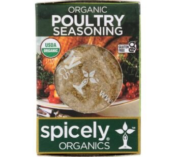 Spicely Organics – Organic Seasoning – Poultry – Case of 6 – 0.35 oz.