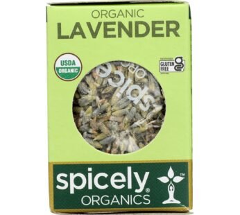 Spicely Organics – Organic Lavender – Case of 6 – 0.1 oz.