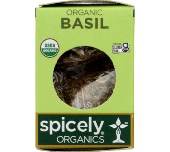 Spicely Organics – Organic Basil – Case of 6 – 0.1 oz.