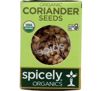 Spicely Organics – Organic Coriander Seed – Case of 6 – 0.3 oz.