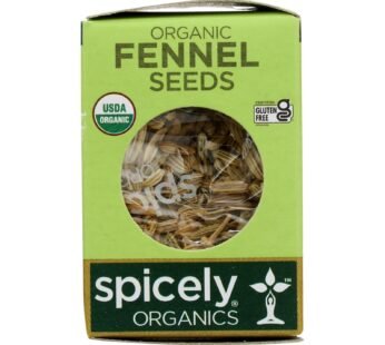 Spicely Organics – Organic Fennel Seed – Case of 6 – 0.3 oz.