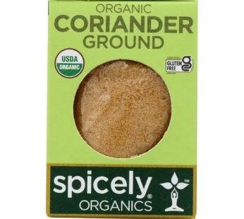 Spicely Organics – Organic Coriander – Ground – Case of 6 – 0.45 oz.