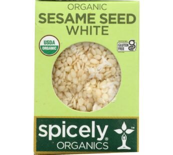 Spicely Organics – Organic Sesame Seed – White – Case of 6 – 0.45 oz.