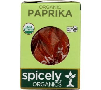 Spicely Organics – Organic Paprika – Case of 6 – 0.45 oz.