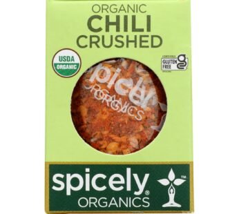 Spicely Organics – Organic Chili Pepper – Crushed – Case of 6 – 0.3 oz.