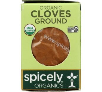 Spicely Organics – Organic Cloves – Ground – Case of 6 – 0.4 oz.