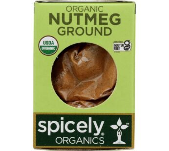 Spicely Organics – Organic Nutmeg – Ground – Case of 6 – 0.4 oz.